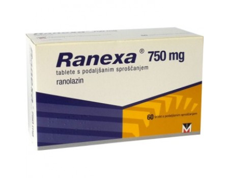 RANEXA 750mg. 60 tablets